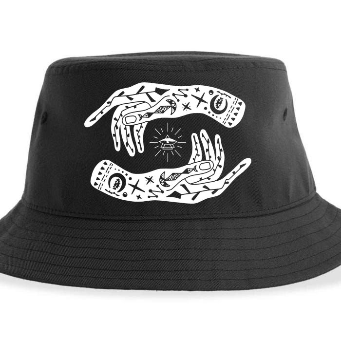 Witch Hands Wicca Pagan Witchcraft Witchy Sustainable Bucket Hat