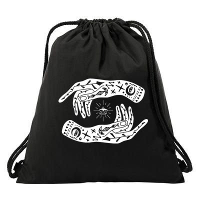 Witch Hands Wicca Pagan Witchcraft Witchy Drawstring Bag