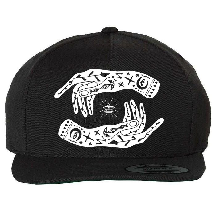 Witch Hands Wicca Pagan Witchcraft Witchy Wool Snapback Cap