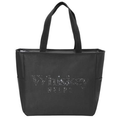 Whiskey Helps Zip Tote Bag