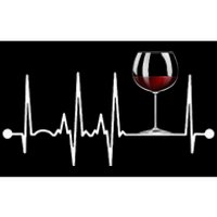 Wine Heartbeat Wine Drinker Lover Tasting Gift Wine Glass Bumper Sticker