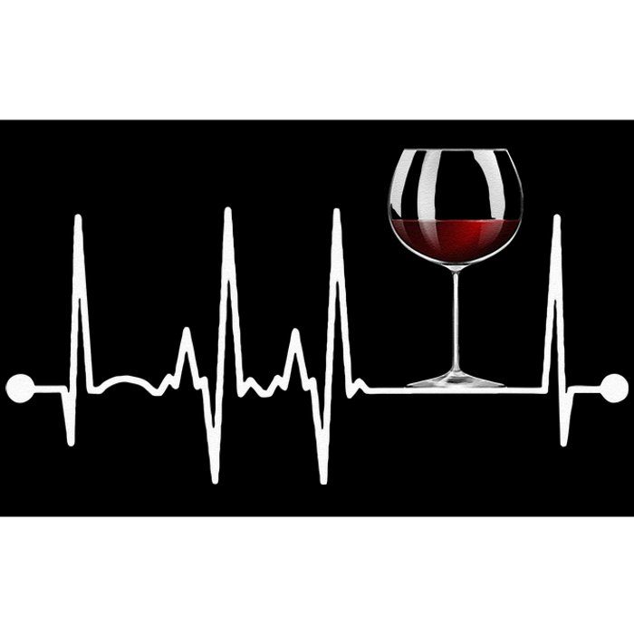 Wine Heartbeat Wine Drinker Lover Tasting Gift Wine Glass Bumper Sticker