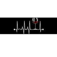 Wine Heartbeat Wine Drinker Lover Tasting Gift Wine Glass Bumper Sticker