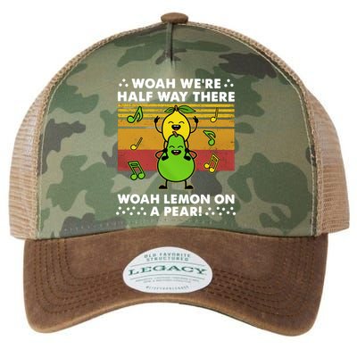 WeRe Half Way There Woah Summer Lemon On A Pear Happy Legacy Tie Dye Trucker Hat
