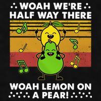 WeRe Half Way There Woah Summer Lemon On A Pear Happy Ladies PosiCharge Tri-Blend Wicking Tank