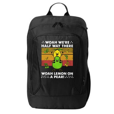 WeRe Half Way There Woah Summer Lemon On A Pear Happy City Backpack