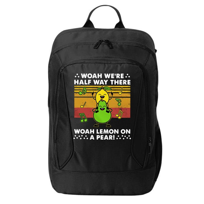 WeRe Half Way There Woah Summer Lemon On A Pear Happy City Backpack