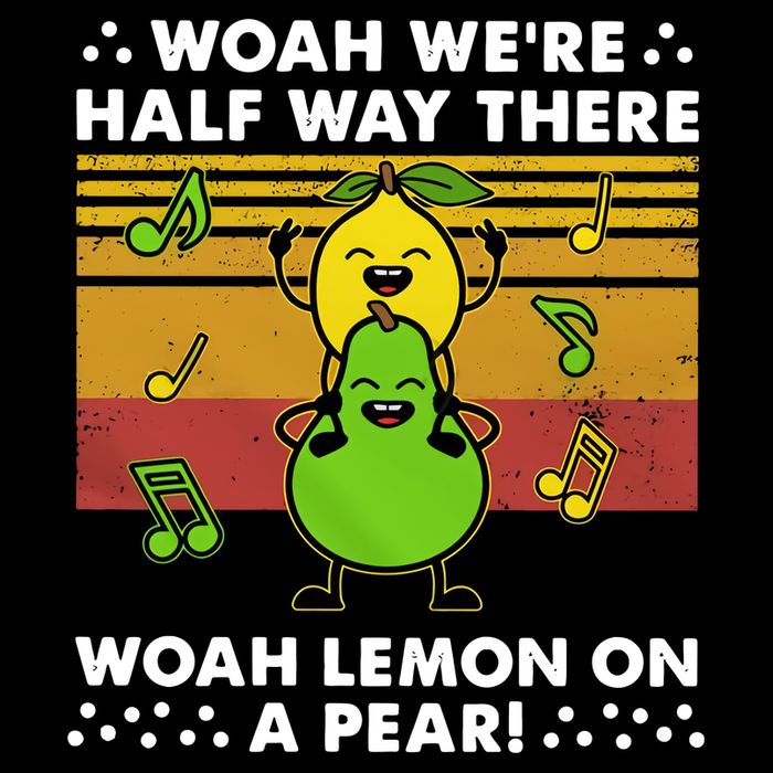 WeRe Half Way There Woah Summer Lemon On A Pear Happy Bucket Hat