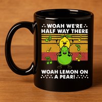 WeRe Half Way There Woah Summer Lemon On A Pear Happy 11oz C Handle Ceramic Mug