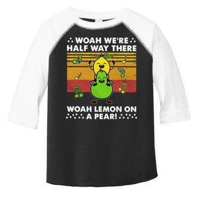 WeRe Half Way There Woah Summer Lemon On A Pear Happy Toddler Fine Jersey T-Shirt