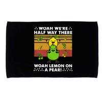 WeRe Half Way There Woah Summer Lemon On A Pear Happy Microfiber Hand Towel