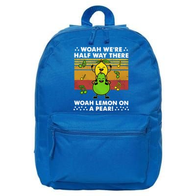 WeRe Half Way There Woah Summer Lemon On A Pear Happy 16 in Basic Backpack