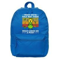 WeRe Half Way There Woah Summer Lemon On A Pear Happy 16 in Basic Backpack