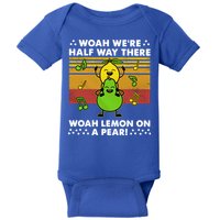 WeRe Half Way There Woah Summer Lemon On A Pear Happy Baby Bodysuit