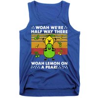 WeRe Half Way There Woah Summer Lemon On A Pear Happy Tank Top