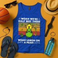 WeRe Half Way There Woah Summer Lemon On A Pear Happy Tank Top