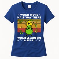 WeRe Half Way There Woah Summer Lemon On A Pear Happy Womens T-Shirt
