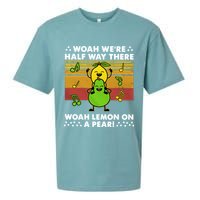 WeRe Half Way There Woah Summer Lemon On A Pear Happy Sueded Cloud Jersey T-Shirt