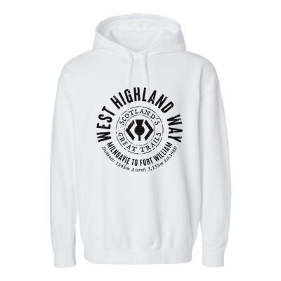 West Highland Way Scotland Great Hikes Garment-Dyed Fleece Hoodie