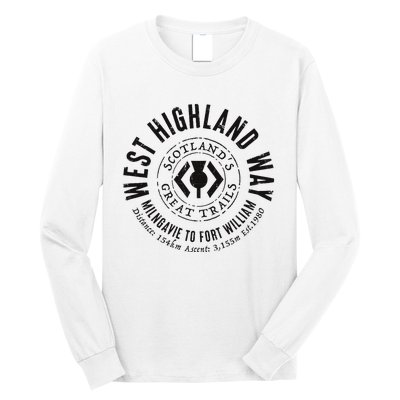 West Highland Way Scotland Great Hikes Long Sleeve Shirt