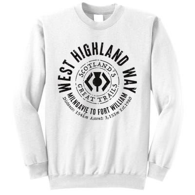 West Highland Way Scotland Great Hikes Sweatshirt