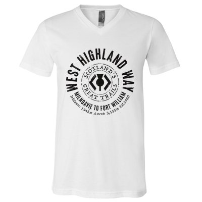 West Highland Way Scotland Great Hikes V-Neck T-Shirt