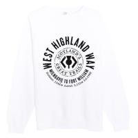 West Highland Way Scotland Great Hikes Premium Crewneck Sweatshirt