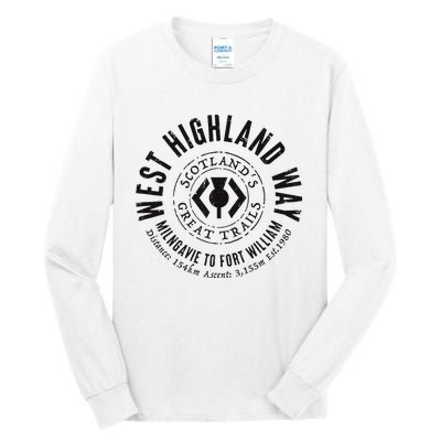 West Highland Way Scotland Great Hikes Tall Long Sleeve T-Shirt