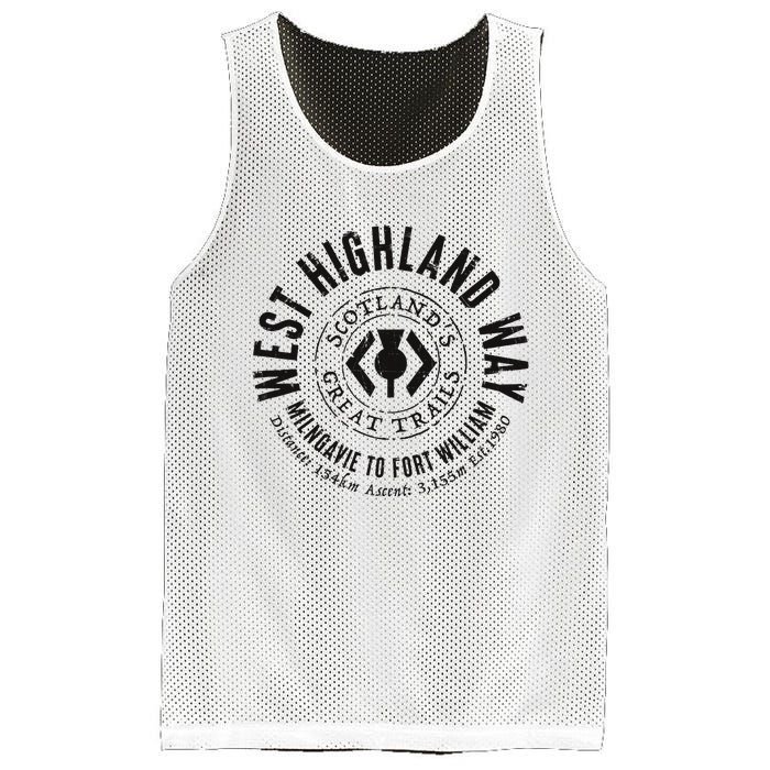 West Highland Way Scotland Great Hikes Mesh Reversible Basketball Jersey Tank