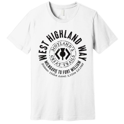 West Highland Way Scotland Great Hikes Premium T-Shirt