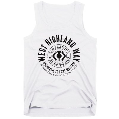 West Highland Way Scotland Great Hikes Tank Top