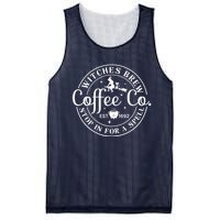 Wo Halloween Witch Motif - Witches Brew Coffee & Co Mesh Reversible Basketball Jersey Tank