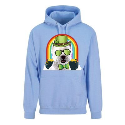 West Highland White Terrier Dog Funny St Patricks Day Gift Unisex Surf Hoodie