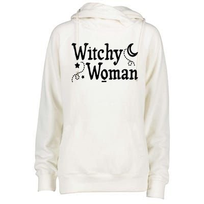 Witchy Halloween Wiccan Follower Pagan Ritual Gift Womens Funnel Neck Pullover Hood