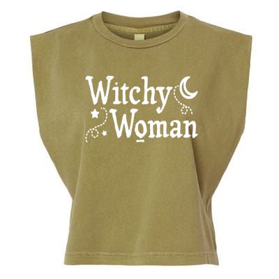 Witchy Halloween Wiccan Follower Pagan Ritual Gift Garment-Dyed Women's Muscle Tee