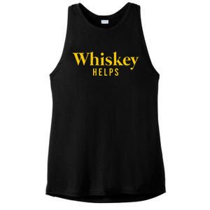 Whiskey Helps Ladies PosiCharge Tri-Blend Wicking Tank