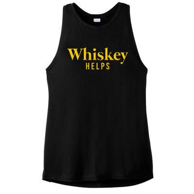 Whiskey Helps Ladies PosiCharge Tri-Blend Wicking Tank