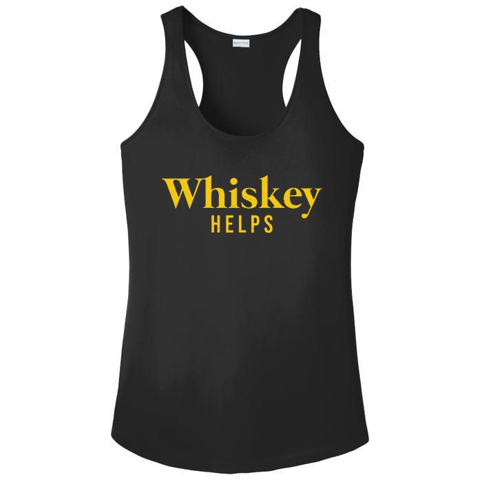 Whiskey Helps Ladies PosiCharge Competitor Racerback Tank