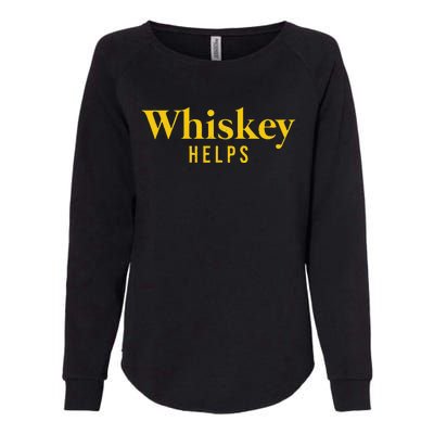 Whiskey Helps Womens California Wash Sweatshirt