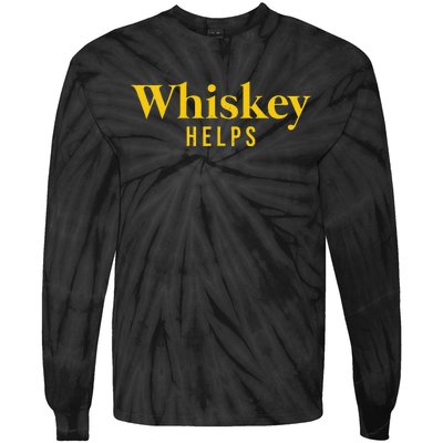 Whiskey Helps Tie-Dye Long Sleeve Shirt