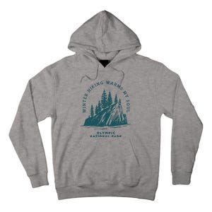 Winter Hiking Warms My Soul Washington State Tall Hoodie