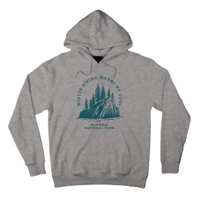 Winter Hiking Warms My Soul Washington State Tall Hoodie