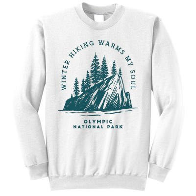 Winter Hiking Warms My Soul Washington State Sweatshirt