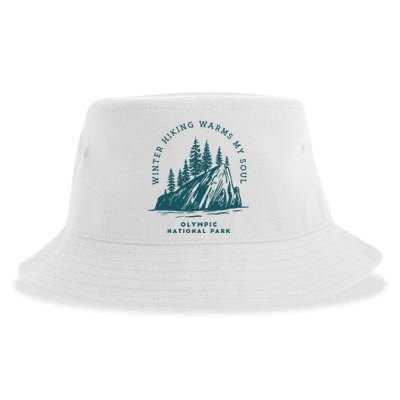 Winter Hiking Warms My Soul Washington State Sustainable Bucket Hat