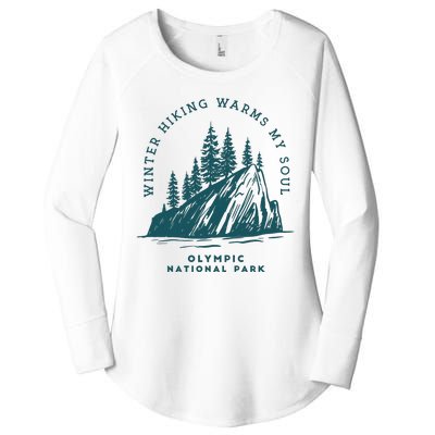 Winter Hiking Warms My Soul Washington State Women's Perfect Tri Tunic Long Sleeve Shirt