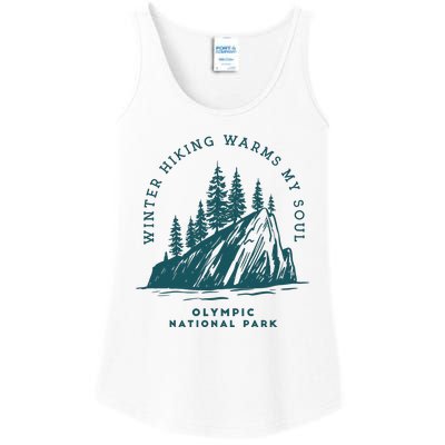 Winter Hiking Warms My Soul Washington State Ladies Essential Tank