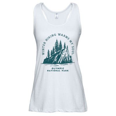 Winter Hiking Warms My Soul Washington State Ladies Essential Flowy Tank