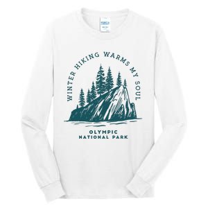 Winter Hiking Warms My Soul Washington State Tall Long Sleeve T-Shirt