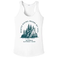 Winter Hiking Warms My Soul Washington State Ladies PosiCharge Competitor Racerback Tank