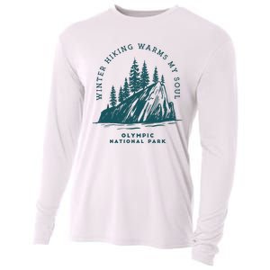 Winter Hiking Warms My Soul Washington State Cooling Performance Long Sleeve Crew